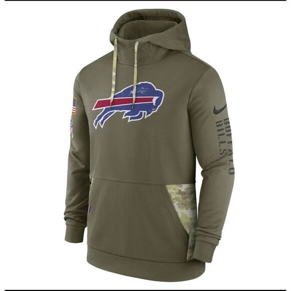 BUFFALO BILLS NIKE 2022 Salute To Service HOODIE MEN'S L - Picture 1 of 9